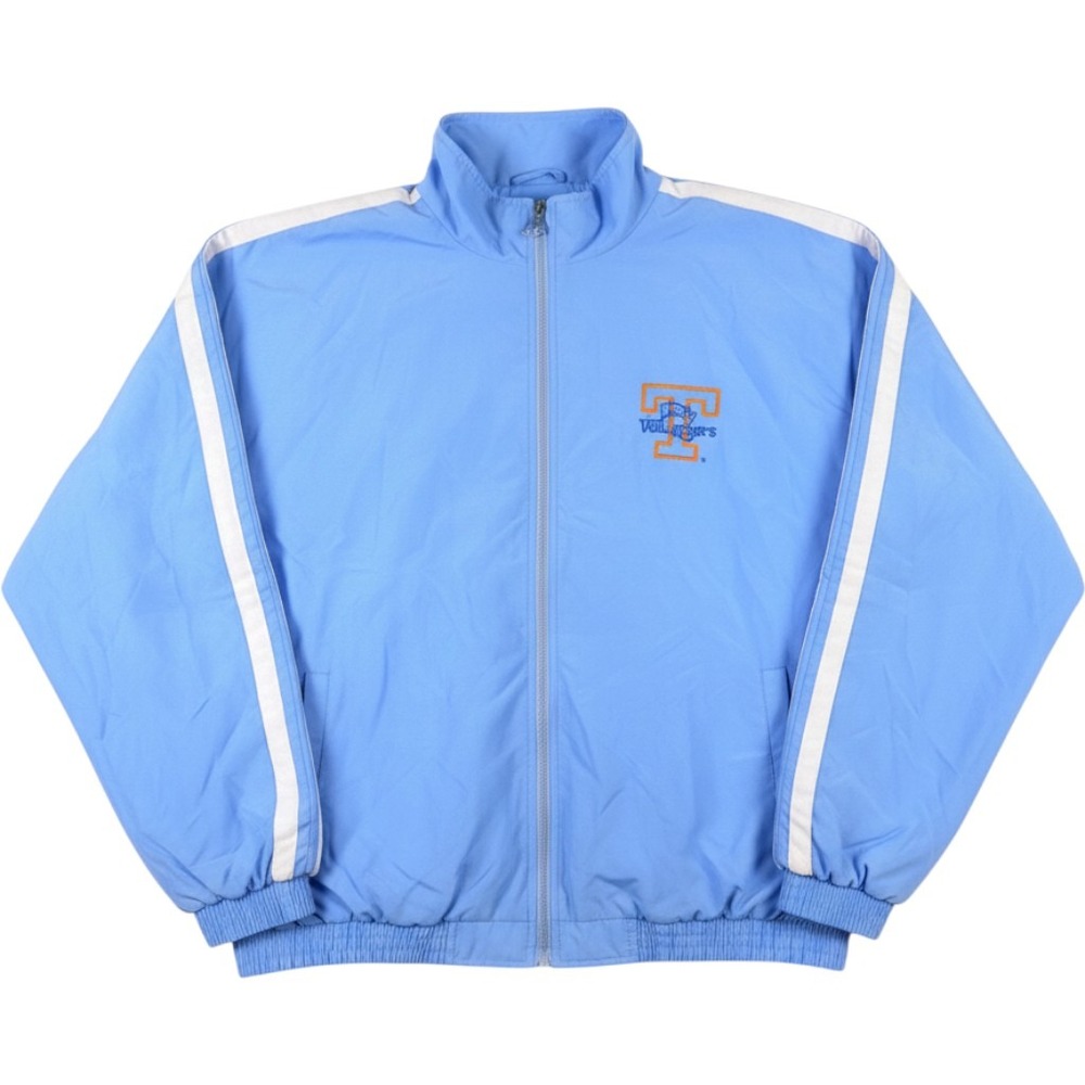 Vintage 90s Tennessee Lady Vols Windbreaker Jacket Mens L Full Zip Light Blue
